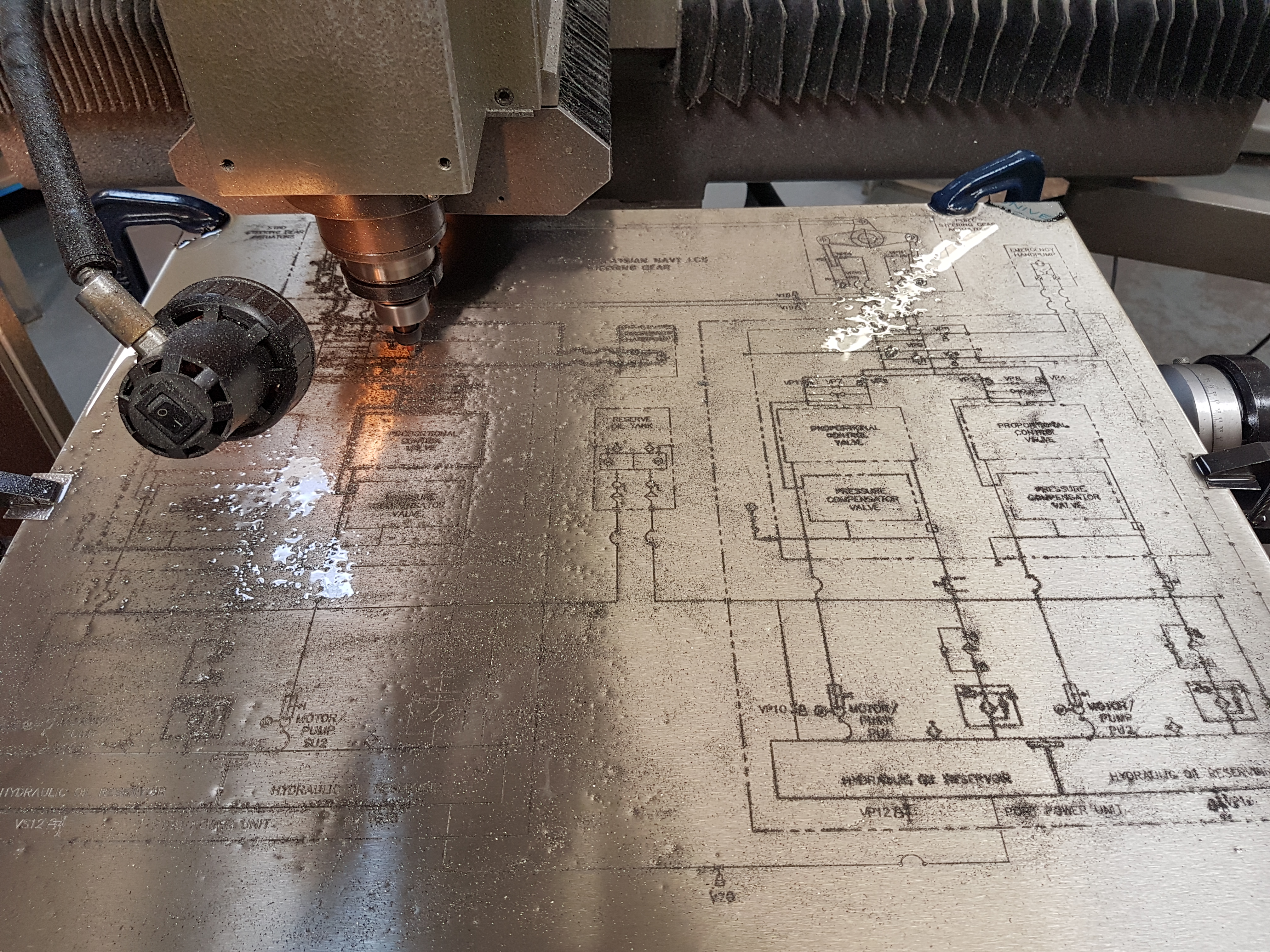 Alexander Pollock use precision engraving tools such as the MillGrav.